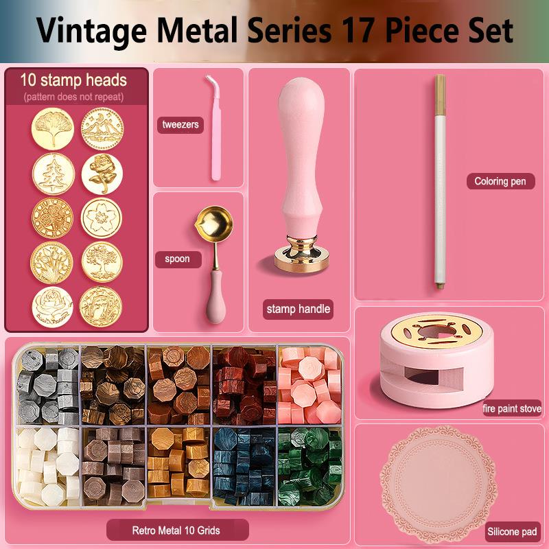 Ensemble de tampons de sceau d - Wax Seal Stamp Set avis et prix