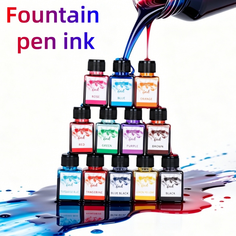 Encre pour stylo plume 12 coul - Fountain Pen Bottled Ink avis et prix