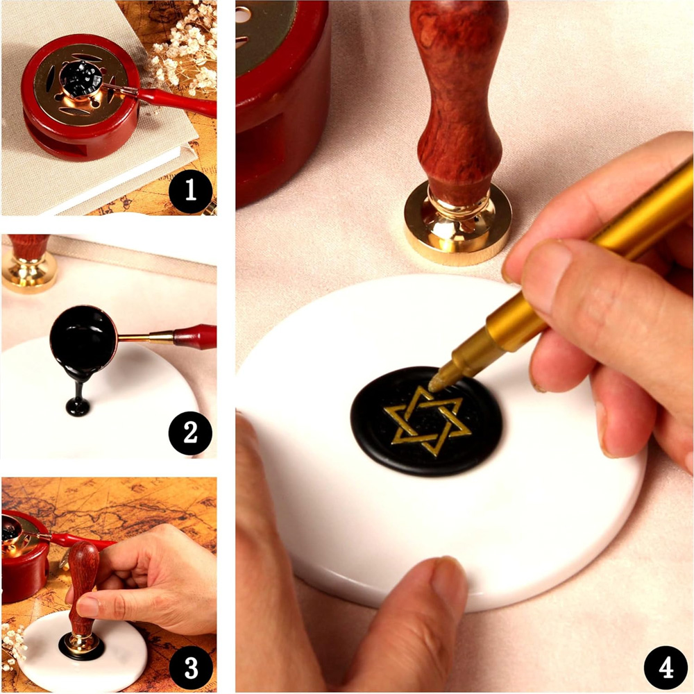Kit de sceau de cire personnal - Wax Seal Stamp Set avis et prix