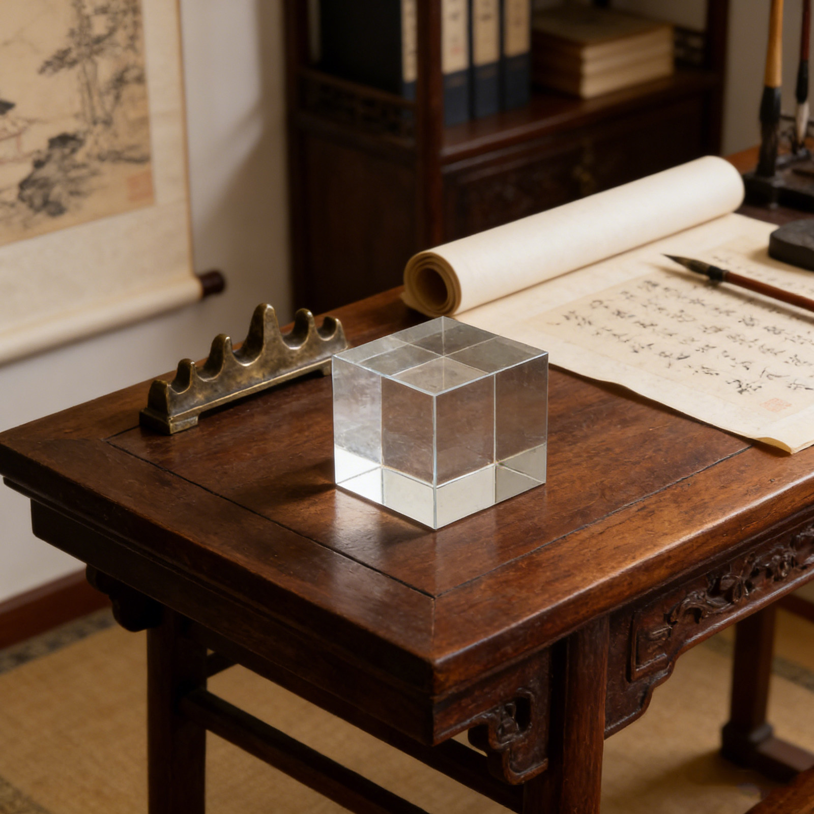 Presse-papier carré en cristal - Book Weight Glass avis et prix